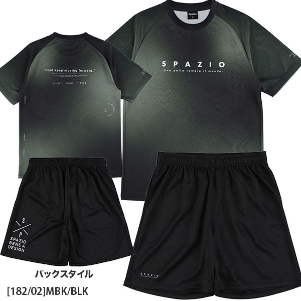 【上下セット】スパッツィオSpazioトラックラインプラシャツプラパンGE1144/GE1161サッカーフットサルプラクティスセットメンズ