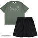 【上下セット】スパッツィオSpazioストライプオーバーサイズプラTシャツプラパンGE1145/GE1161サッカーフットサルプラクティスセットメンズ