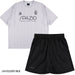 【上下セット】スパッツィオSpazioストライプオーバーサイズプラTシャツプラパンGE1145/GE1161サッカーフットサルプラクティスセットメンズ
