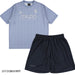 【上下セット】スパッツィオSpazioストライプオーバーサイズプラTシャツプラパンGE1145/GE1161サッカーフットサルプラクティスセットメンズ