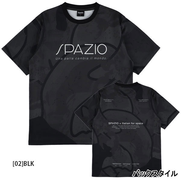 【ネコポス対応可】スパッツィオSpazioペイントプラシャツGE1146サッカーフットサル半袖プラクティスシャツメンズ