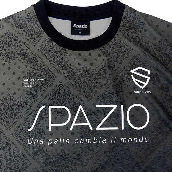 【ネコポス対応可】スパッツィオSpazioペイズリーグラデプラシャツGE1147サッカーフットサル半袖プラクティスシャツメンズ