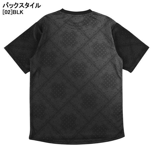 【ネコポス対応可】スパッツィオSpazioペイズリーグラデプラシャツGE1147サッカーフットサル半袖プラクティスシャツメンズ
