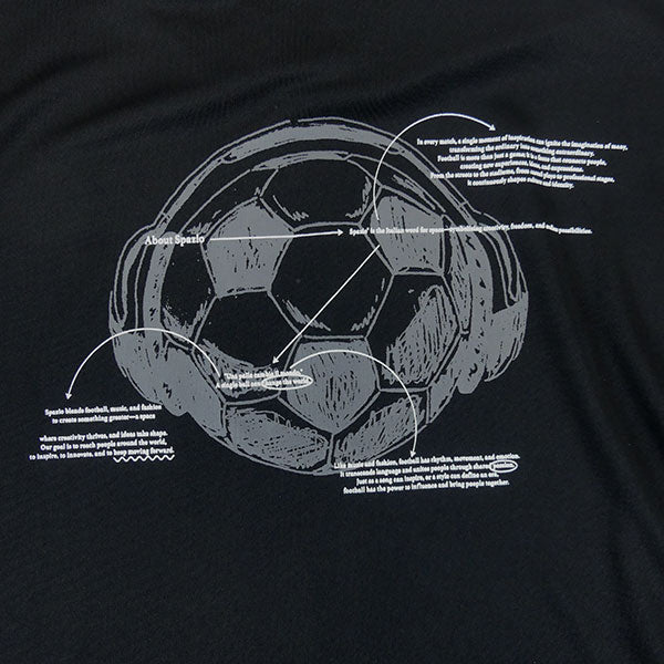 【ネコポス対応可】スパッツィオSpazioジュニアバックボールオーバーサイズプラTシャツGE1149サッカーフットサル半袖プラクティスシャツ子供用
