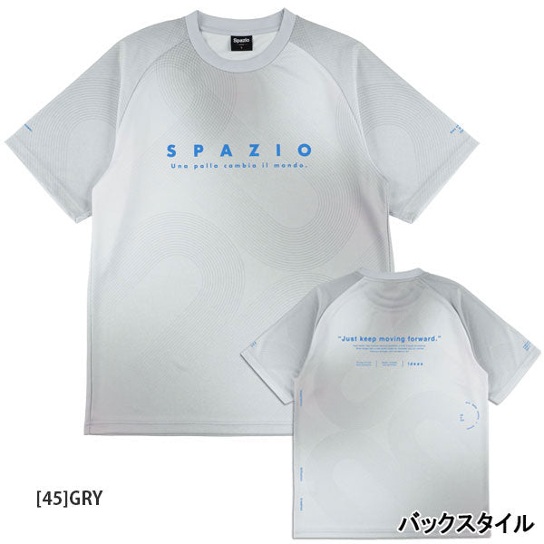 【ネコポス対応可】スパッツィオSpazioジュニアトラックラインプラシャツGE1151サッカーフットサル半袖プラクティスシャツ子供用