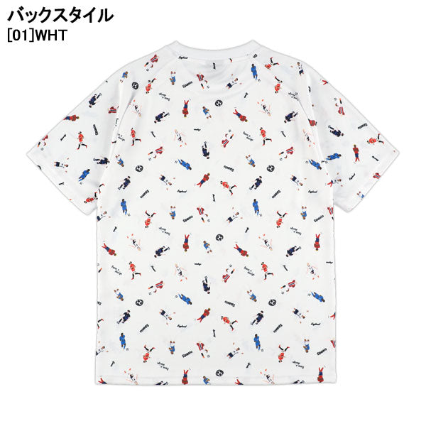 【ネコポス対応可】スパッツィオSpazioレジェンド総柄プラシャツ2GE1155サッカーフットサルプラクティスシャツメンズ