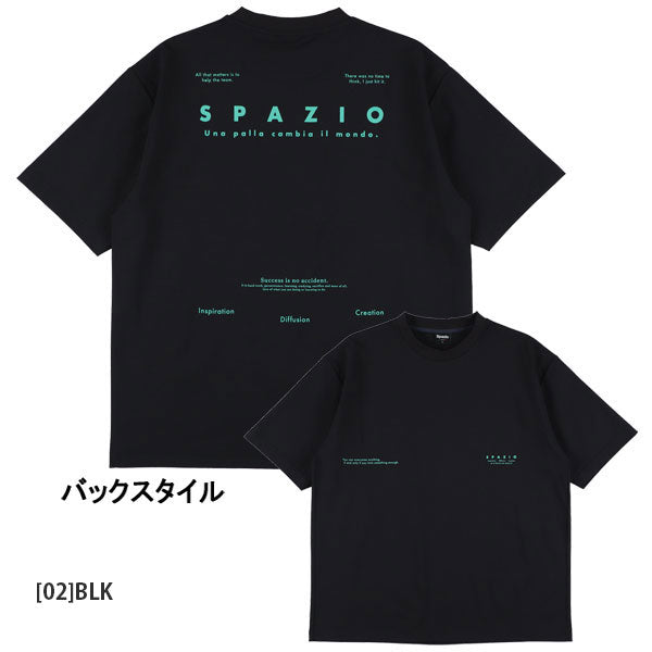 【ネコポス対応可】スパッツィオSpazioオーバーサイズプラTシャツ3GE1157サッカーフットサル半袖プラクティスシャツメンズ
