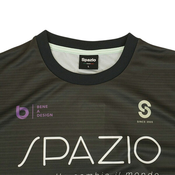 【ネコポス対応可】スパッツィオSpazioヘアラインユニフォームプラシャツGE1163サッカーフットサル練習着メンズ