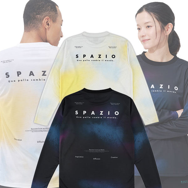 【ネコポス対応可】スパッツィオSpazioグラデアートロンプラGE1168サッカーフットサルプラクティスシャツ長袖メンズ