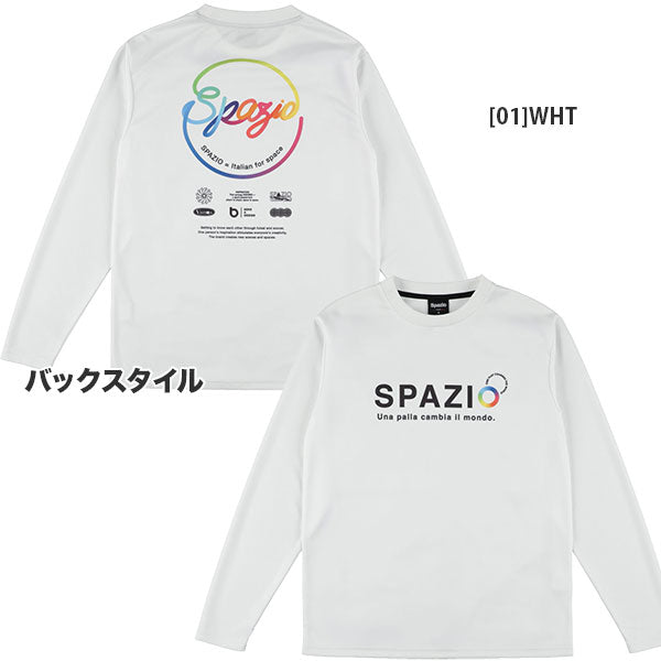 【ネコポス対応可】スパッツィオSpazioネオンサークルロンプラGE1169サッカーフットサルプラクティスシャツ長袖メンズ