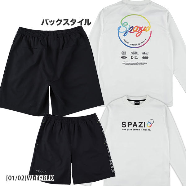 【上下セット】スパッツィオSpazioネオンサークルロンプラプラパン上下GE1169-GE1086サッカーフットサルプラクティスシャツ長袖パンツメンズ