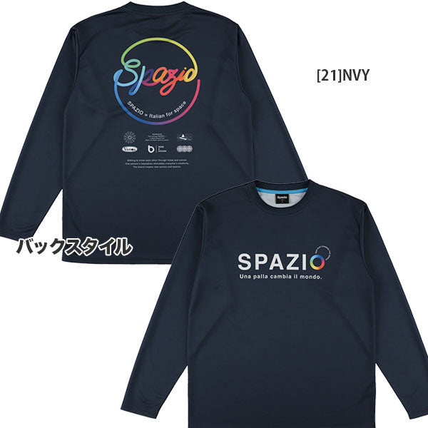 【ネコポス対応可】スパッツィオSpazioネオンサークルロンプラGE1169サッカーフットサルプラクティスシャツ長袖メンズ