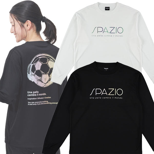 【ネコポス対応可】スパッツィオSpazioボールヘッドフォンOVSロンプラGE1170サッカーフットサルプラクティスシャツ長袖メンズ