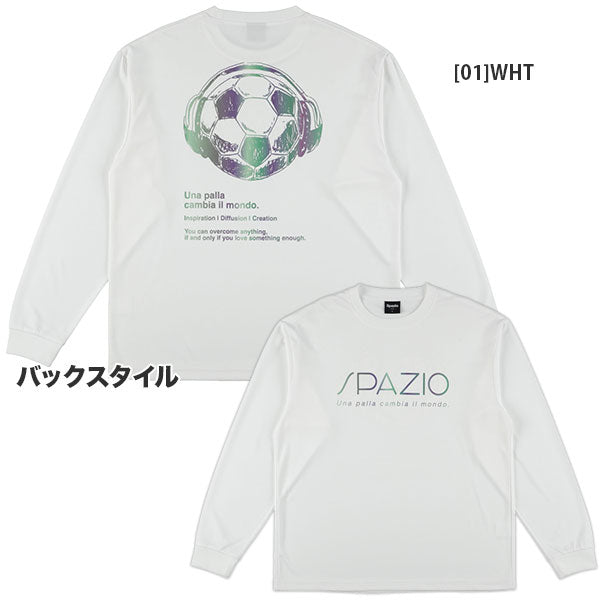 【ネコポス対応可】スパッツィオSpazioボールヘッドフォンOVSロンプラGE1170サッカーフットサルプラクティスシャツ長袖メンズ