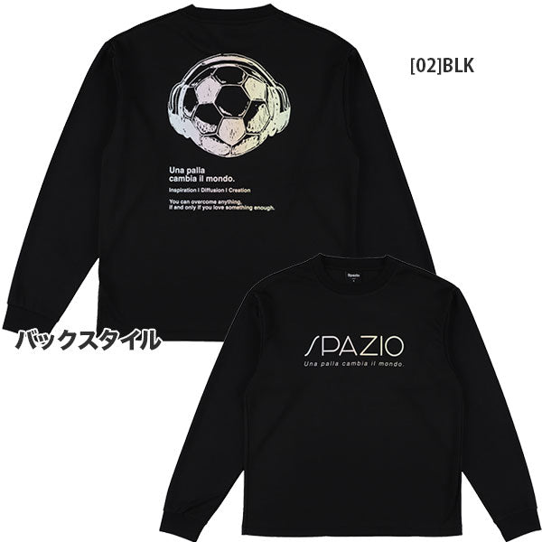 【ネコポス対応可】スパッツィオSpazioボールヘッドフォンOVSロンプラGE1170サッカーフットサルプラクティスシャツ長袖メンズ