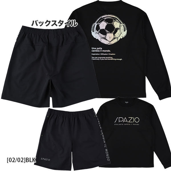 【上下セット】スパッツィオSpazioボールヘッドフォンOVSロンプラプラパン上下GE1170-GE1086サッカーフットサルプラクティスシャツ長袖パンツメンズ