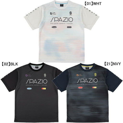 【ネコポス対応可】スパッツィオSpazioジュニアJr.ヘアラインユニフォームプラシャツGE1179サッカーフットサル練習着子供用