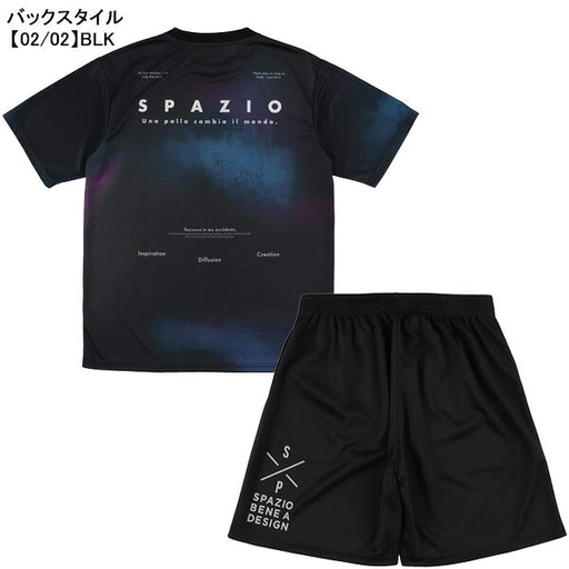 【上下セット】スパッツィオSpazioジュニアJr.グラデアートプラシャツプラパン上下GE1180-GE1162サッカーフットサル練習着子供用