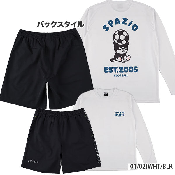 【上下セット】スパッツィオSpazioPippo-FBロングプラシャツプラパン上下GE1187-GE1086サッカーフットサルプラクティスシャツ長袖パンツメンズ