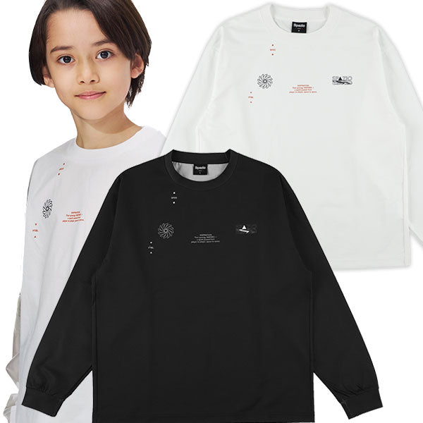 【ネコポス対応可】スパッツィオSpazioジュニアJr.綿タッチオーバーサイズロンTGE1196サッカーフットサルロングＴシャツ子供用