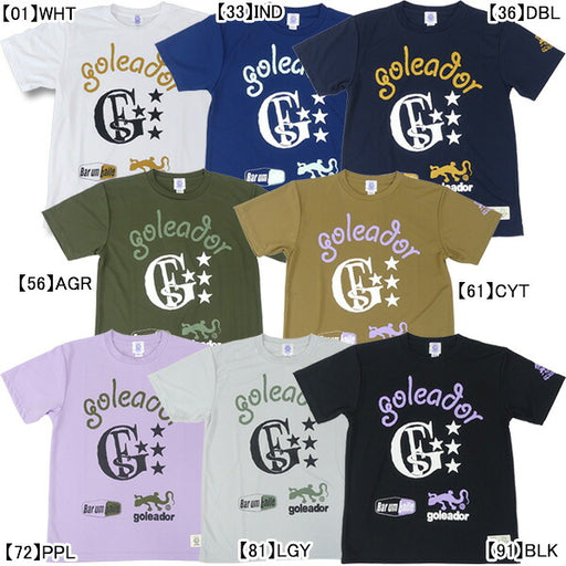 【ネコポス送料無料】フタバ別注ゴレアドールgoleadorMORIARTWORKコラボロゴプラTシャツGM-016サッカーフットサルプラシャツ半袖メンズジュニア