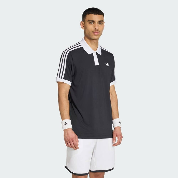 アディダスadidasテニスポロシャツメンズ大人クラシック半袖ポロシャツクライマクールニットファブリック半袖HF515
