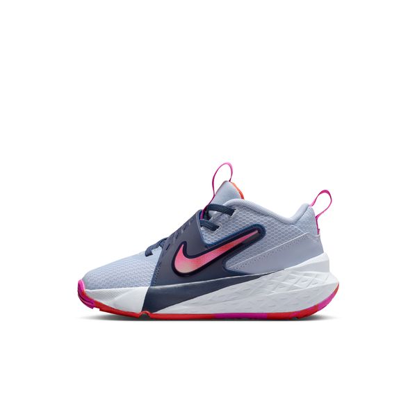 NIKEナイキジュニアリトルキッズバスケットボールシューズNikeTeamHustleD12ミニバスHF6280-005