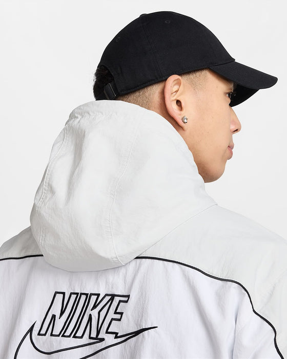 NIKEナイキメンズフーデッドジャケットナイキクラブフルジップウインドブレーカー長袖HJ2013-025