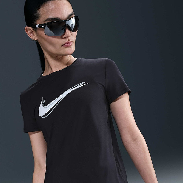 【ショップ限定エントリーでさらに+9倍】【ネコポス送料無料】NIKEナイキランニングシャツ半袖レディースSWSHスウッシュHBRDFドライフィットHJ2205-010