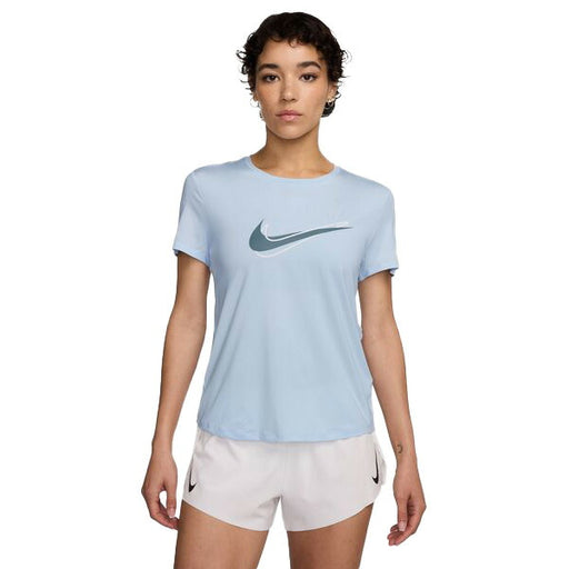 【ネコポス送料無料】ナイキNIKEレディースランニングTシャツナイキASWNKONESWSHHBRDFSSDri-FITショートスリーブブルー