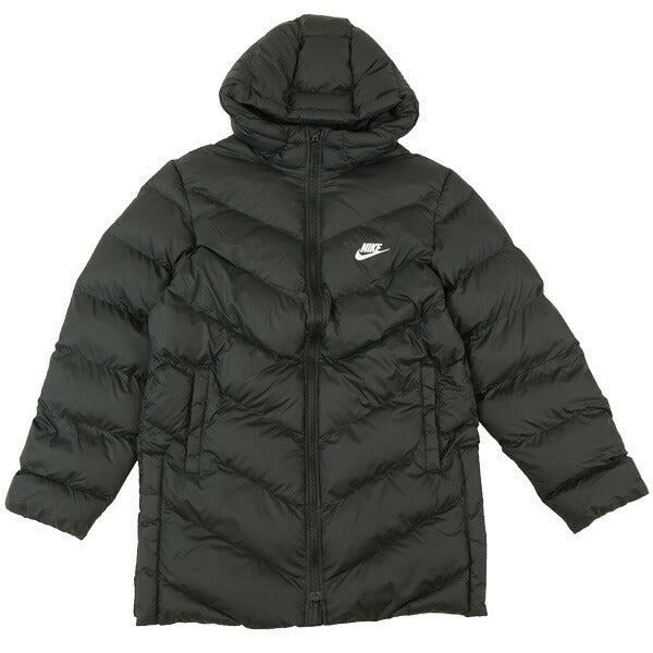 ナイキNIKEジュニアオールデイプレーTherma-FITルーズフィットミッドレングスパファージャケットHJ2722-010サッカーフットサル中綿コート子供用