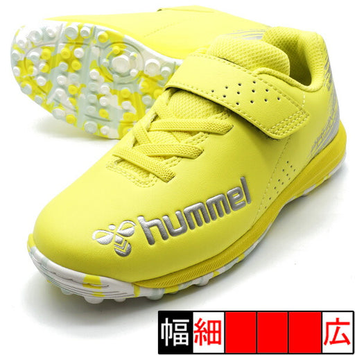 プリアモーレ6アルファVTFJRヒュンメルhummelHJS2135-3095イエロー×シルバージュニアサッカートレーニングシューズベルクロ