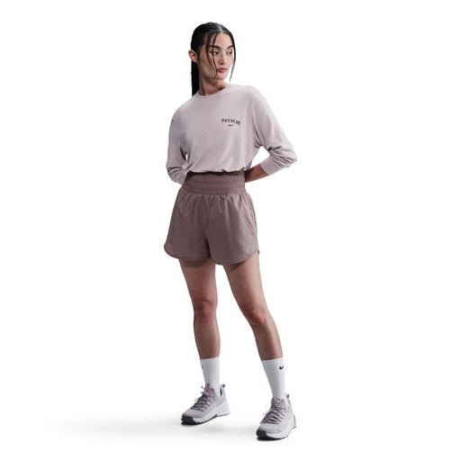 【ネコポス送料無料】ナイキNIKEレディースDri-FITロングスリーブトップTシャツ長袖ワンリラックスドDF24HOHQ3230-019パープル