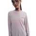 【ネコポス送料無料】ナイキNIKEレディースDri-FITロングスリーブトップTシャツ長袖ワンリラックスドDF24HOHQ3230-019パープル
