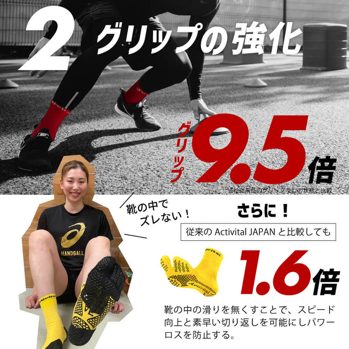 アクティバイタルプロファイブサッカーソックスActivitalPROフットサポーター5本指HRD1065HRD1066サッカーフットサルメンズジュニア