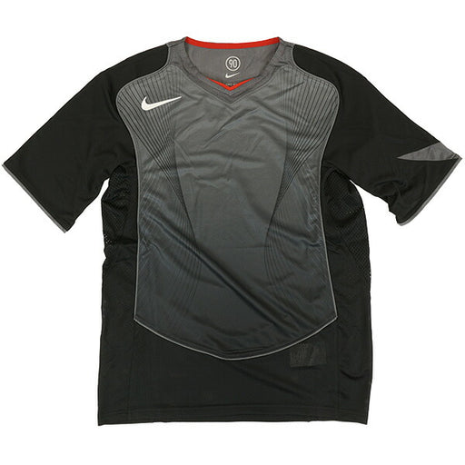 【エントリーでポイント10倍】ナイキNIKEトータル90Dri-FITショートスリーブサッカーユニフォームHV1179-010サッカーフットサルプラシャツ半袖ブラック