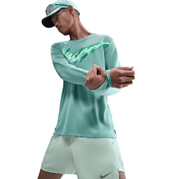 ナイキNIKEマイラーメンズドライフィットUVロングスリーブランニングトップ25HOHV2661-017