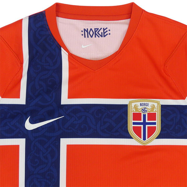 ノルウェー代表NOR2026-27レプリカホームユニフォーム半袖IB5316-673サッカーチリレッドナイキNIKE