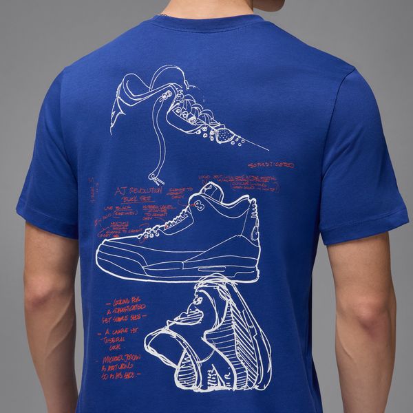 【ネコポス送料無料】ナイキNIKEJODANメンズTシャツナイキジョーダンブランドRAREAJ3クルーS/STシャツブルー