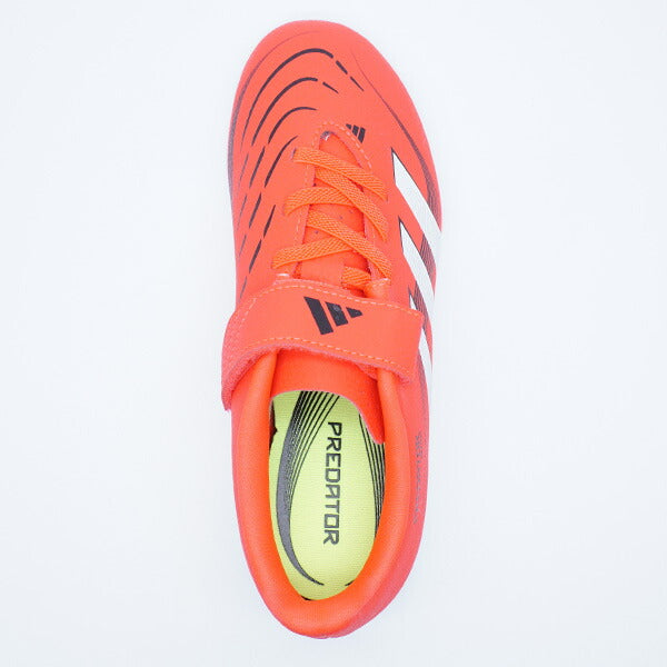 PREDATORCLUBH&LTFJアディダスadidasID3809ルシッドレッドジュニアサッカートレーニングシューズベルクロ