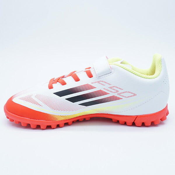 F50CLUBH&LTFJアディダスadidasIE1313フットウェアホワイトジュニアサッカートレーニングシューズベルクロ