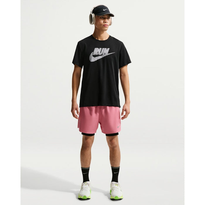 【ネコポス送料無料】ナイキNIKEランニングシャツメンズナイキマイラーDri-FITUVプロテクションショートスリーブランニングトップIF9476-010
