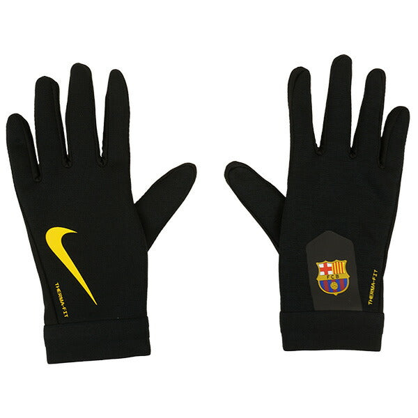 【ネコポス送料無料】バルセロナFCBAcademyサーマフィットIH1383-010サッカー手袋ブラックナイキNIKE