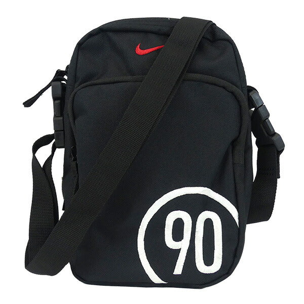 【ネコポス送料無料】ナイキNIKEヘリテージトータル90クロスボディバッグIH7551-010サッカーフットサル4Lショルダーバッグブラック