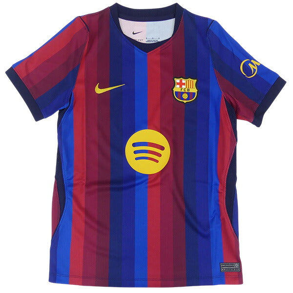 バルセロナジュニアFCB2026-27レプリカホームユニフォーム半袖II1624-683サッカーディープガーネット子供用ナイキNIKE