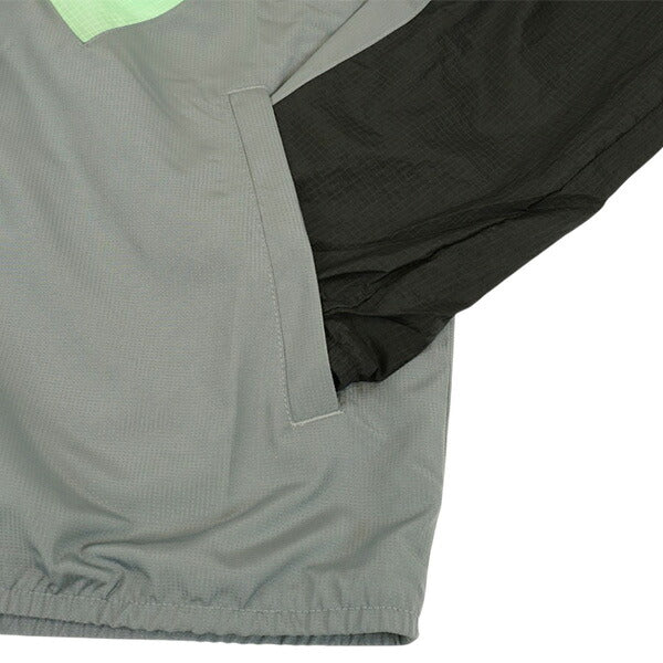 ナイキNIKE裏メッシュRPLPRMRフーディトラックジャケットWIM4121-336サッカーフットサルブレーカーグレーグリーン