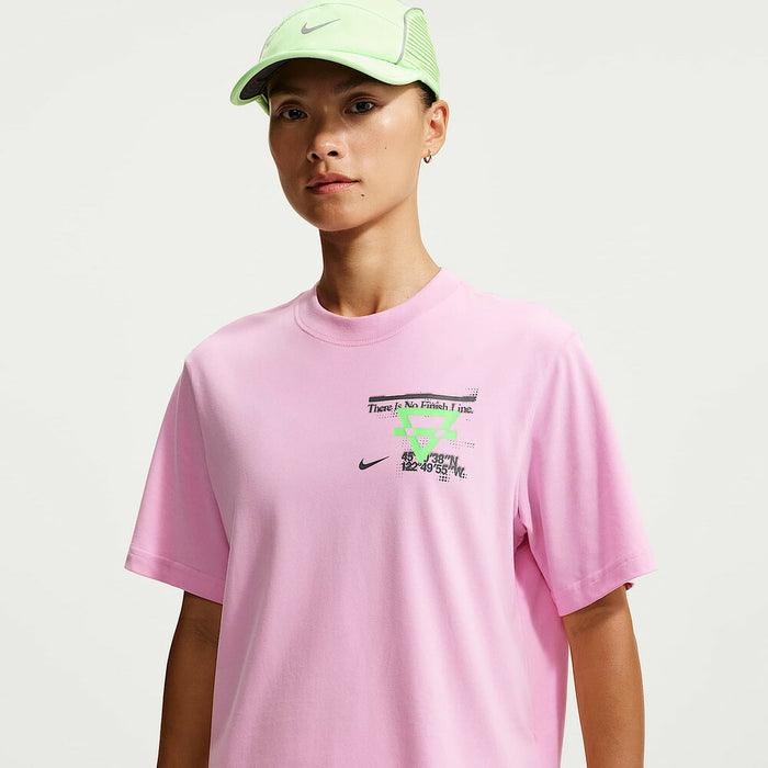 ナイキNIKEランニングTシャツスウィフトDri-FITランニングTシャツ半袖レディース大人吸汗速乾グラフィックコットン混ルーズフィットIM8894-621