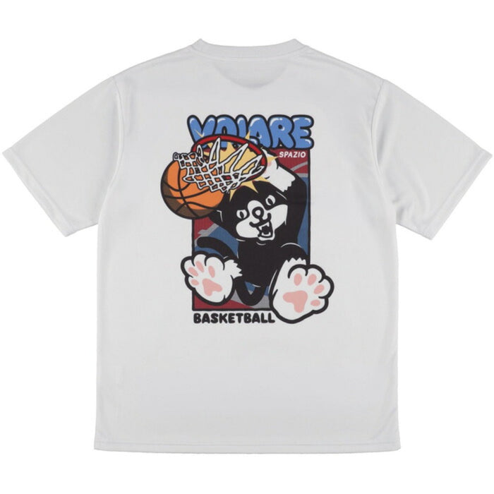 スパッツィオSpazioバスケットボール半袖TシャツVolareダンクプラシャツメンズレディース大人プラクティスシャツ接触冷感吸水速乾UVケアVB0013