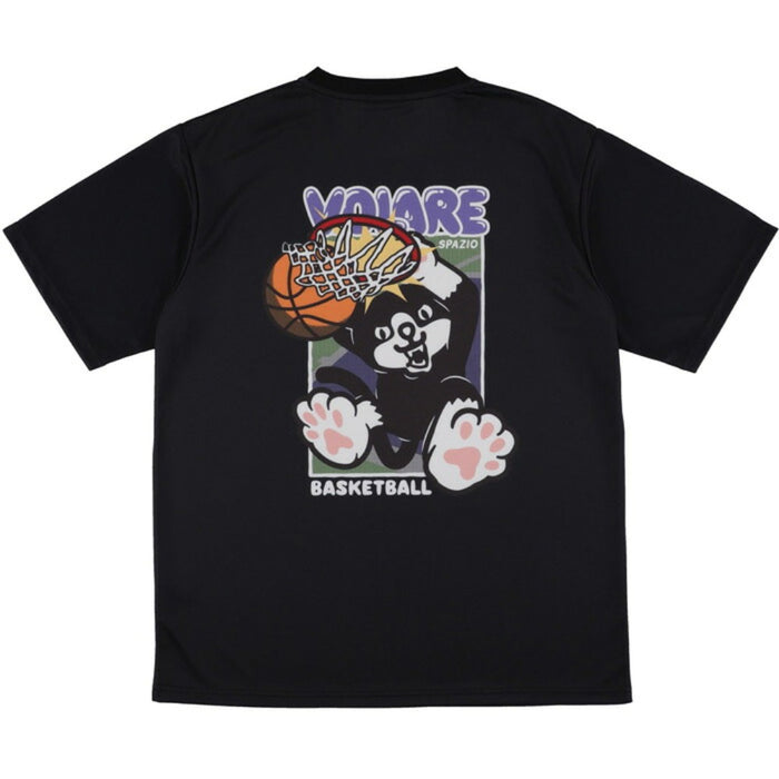 スパッツィオSpazioバスケットボールJr.Volareダンクプラシャツジュニア半袖プラクティスシャツ練習着接触冷感吸水速乾UVケアポリエステルVB0014