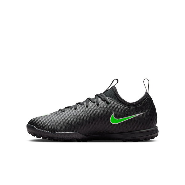ジュニアヴェイパー17アカデミーTFナイキNIKEIO0142-001ブラックグリーンジュニアサッカートレーニングシューズ